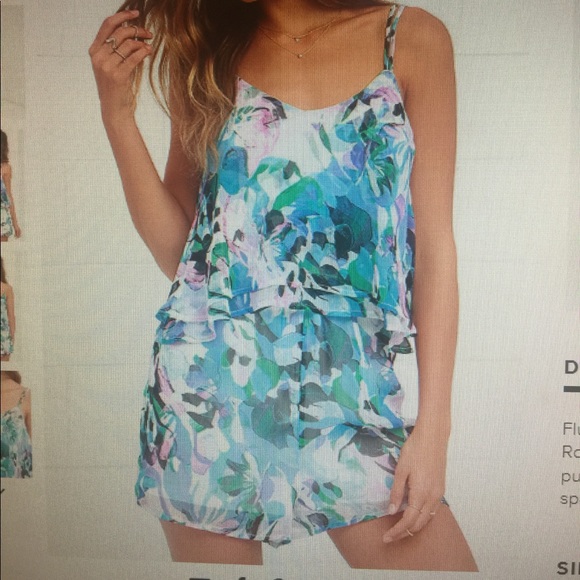 BB Dakota Other - Blue Print Romper.